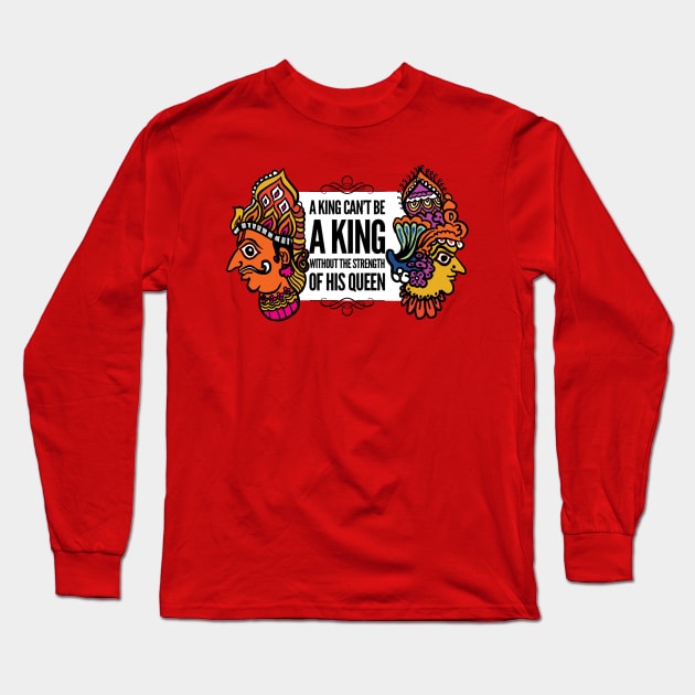 king and queen Long Sleeve T-Shirt by Conqcreate Design